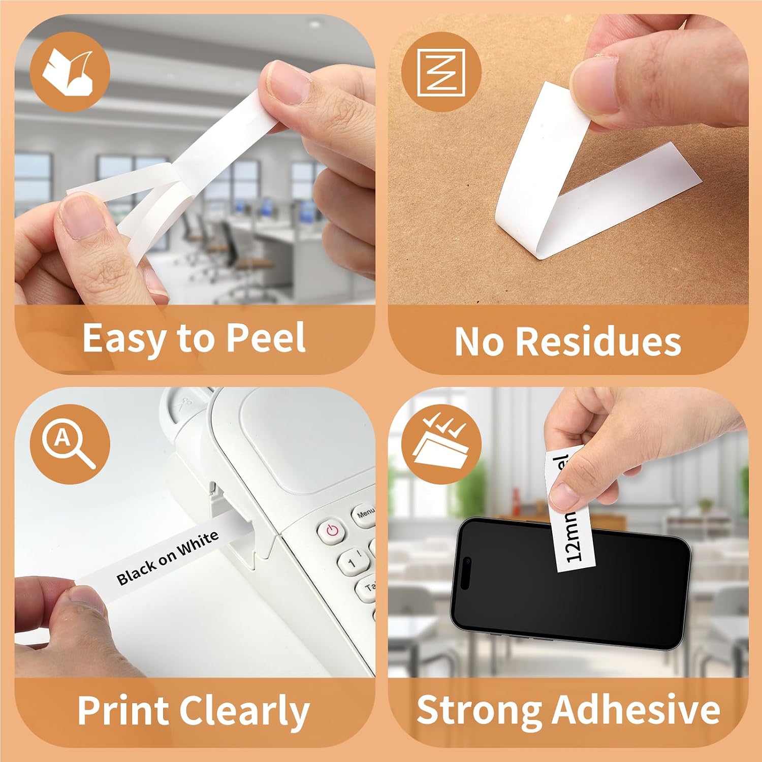 Thumbnail 6 de Suminey TZe-231 12mm label tape 5-pack
