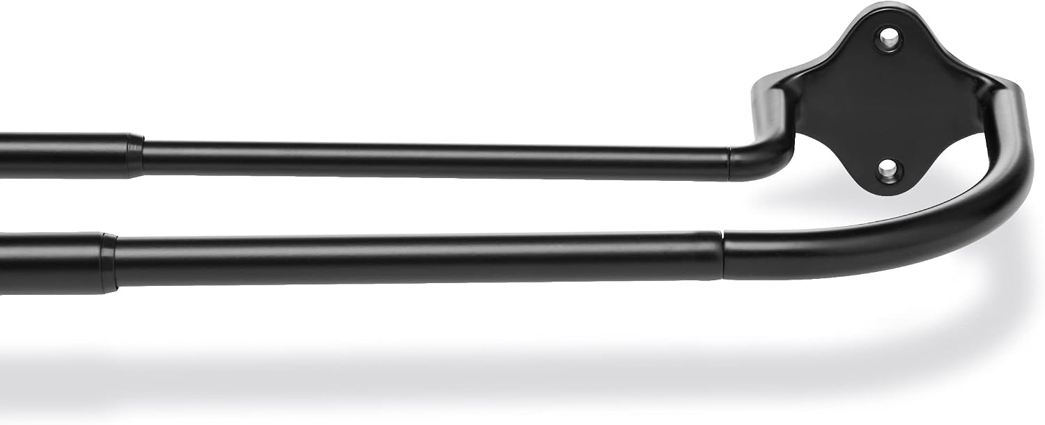 Detalle 2 de Amazon Basics Extendable Double Curtain Pole 122–224 cm 🪟
