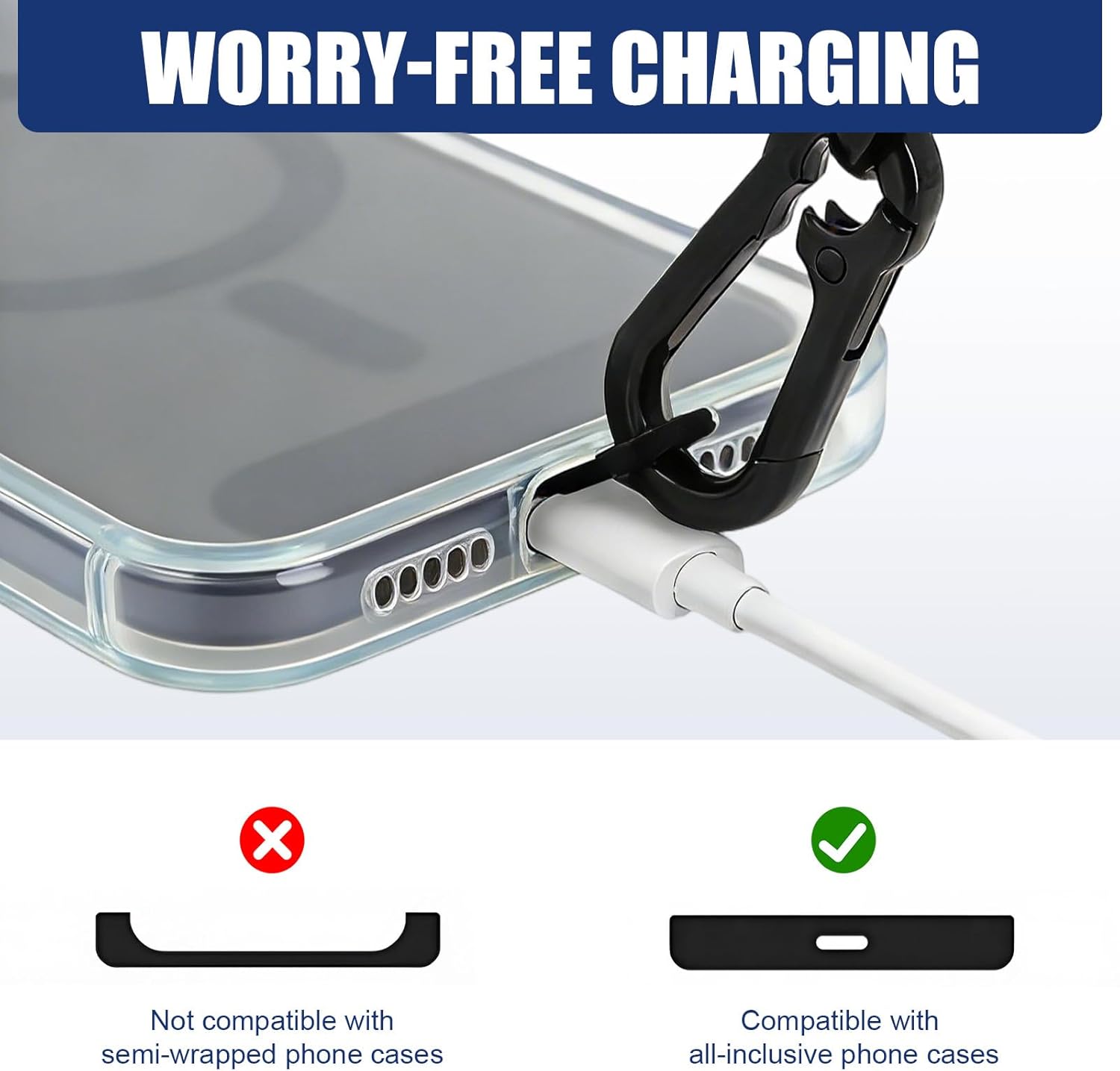 Thumbnail 2 de Horktrust 3-in-1 Universal Handykette mit Crossbody-Lanyard, Brillenhalter & Kopfhörerhaken – für Smartphone