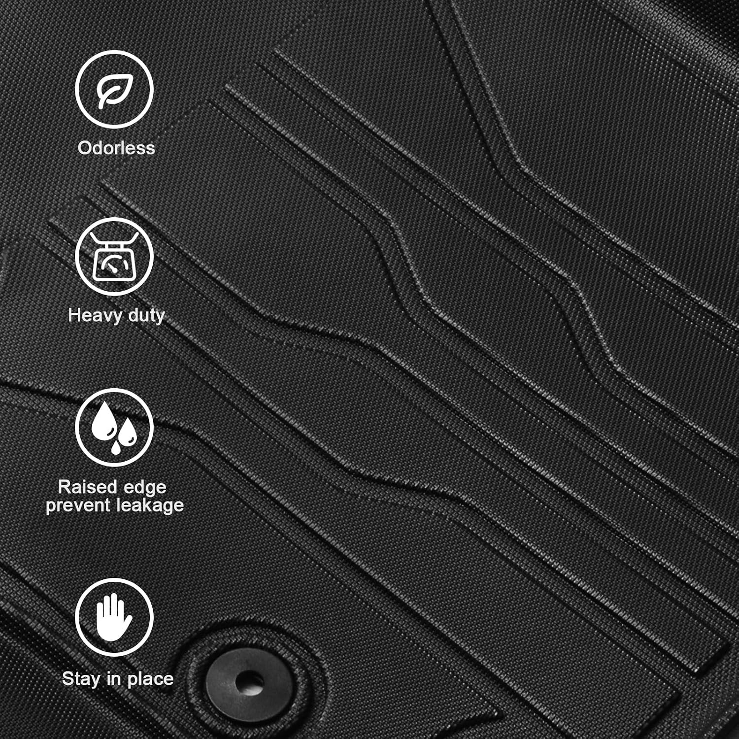 Detalle de Floor mats and cargo mat for Chrysler Pacifica, TPE