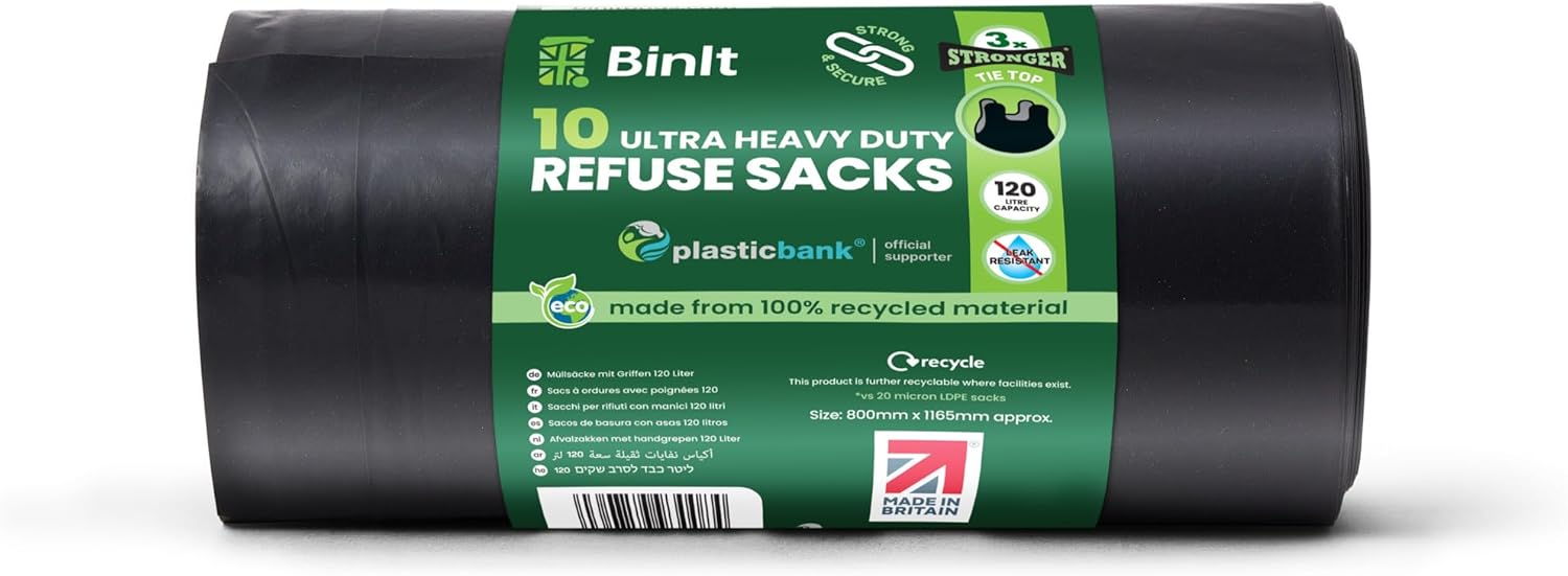 Thumbnail 1 de BIN IT 10 Tie Top Bin Liners