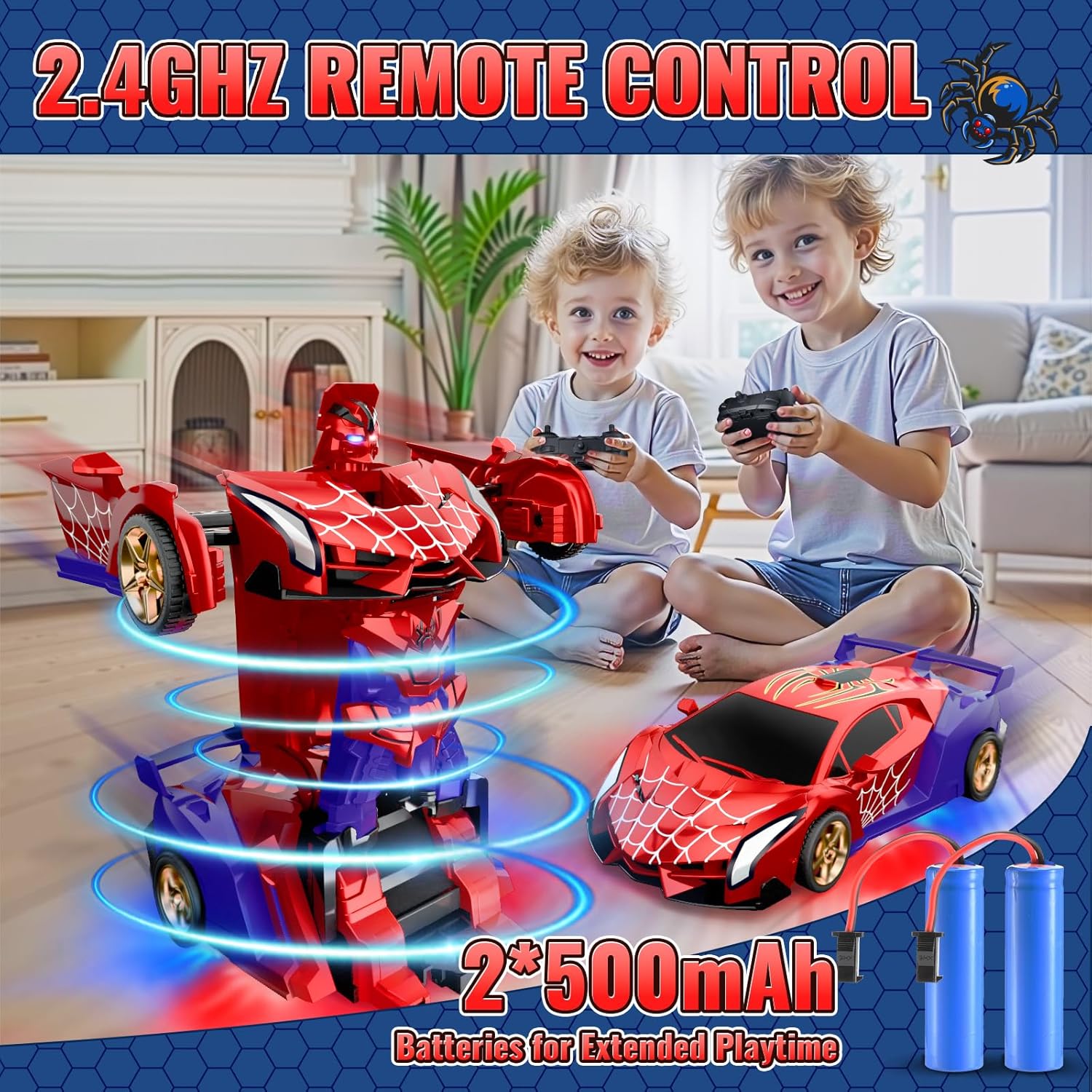 Thumbnail 5 de Remote Control Transform Car 2.4GHz for Ages 3–12