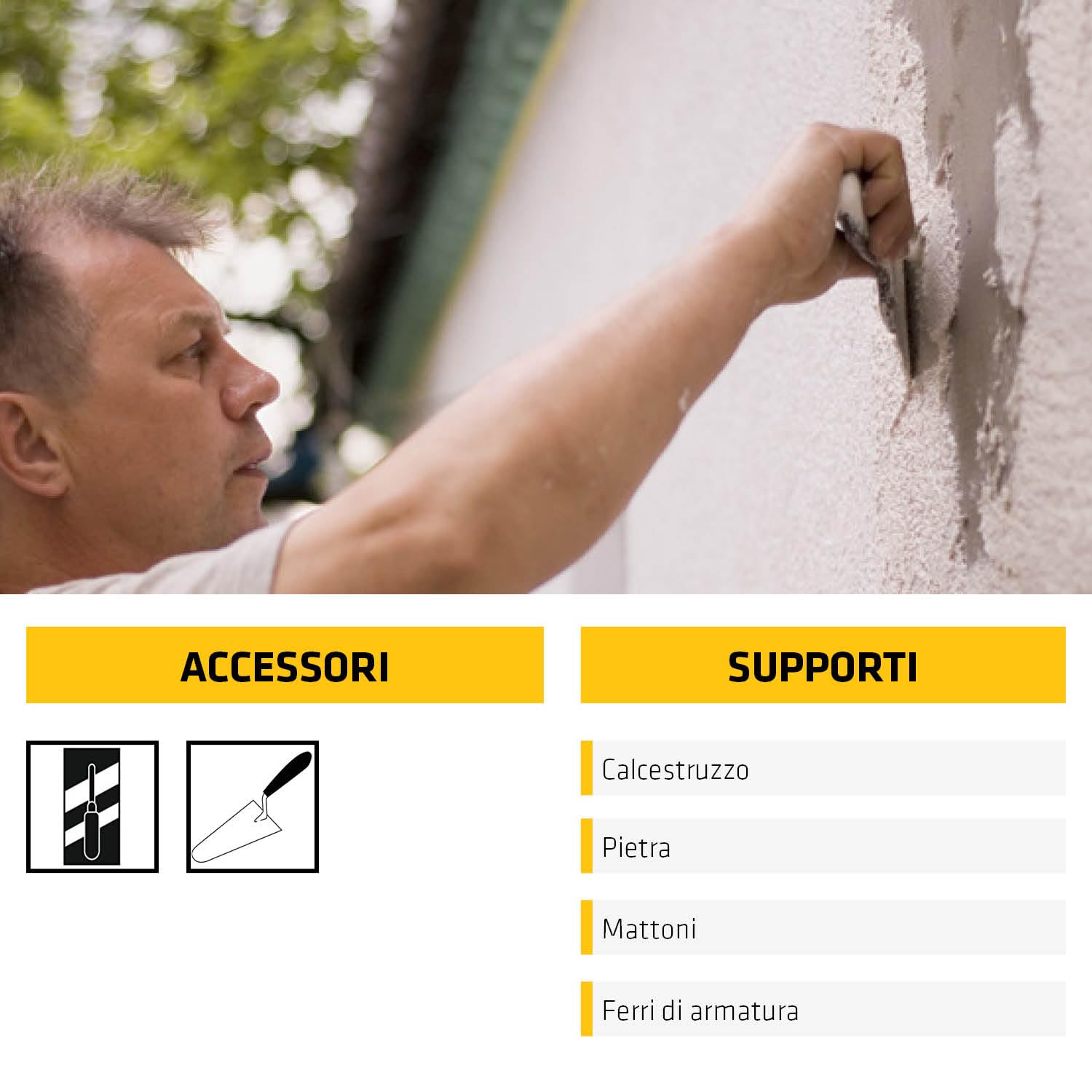 Thumbnail 5 de Sika Monotop 112 MultiUse Repair – Malta per ripristino calcestruzzo, 5 kg, pronta all'uso