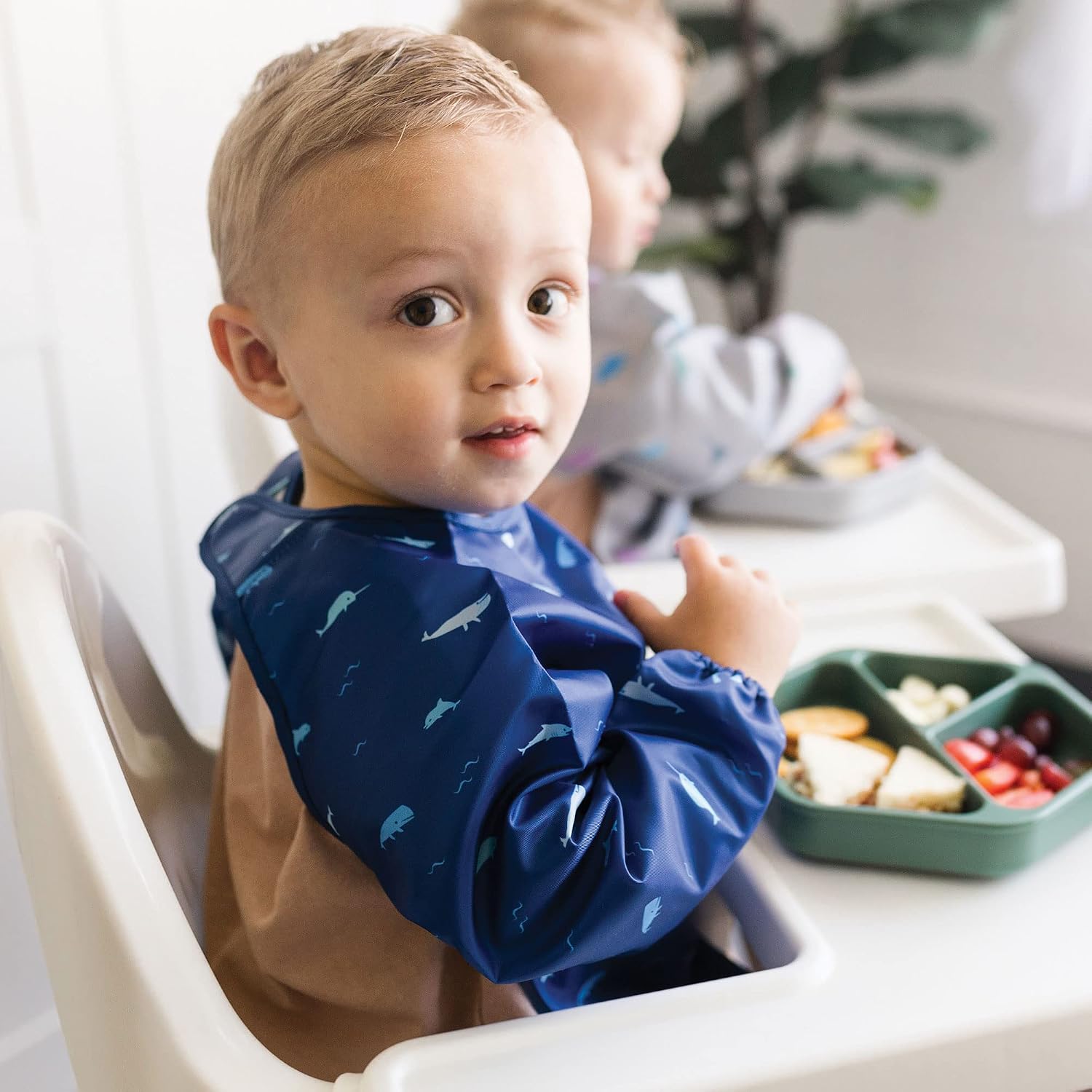 Thumbnail 6 de Tiny Twinkle Long-Sleeve Baby Bib, Waterproof, Machine Washable, Ocean Life, 6–24M