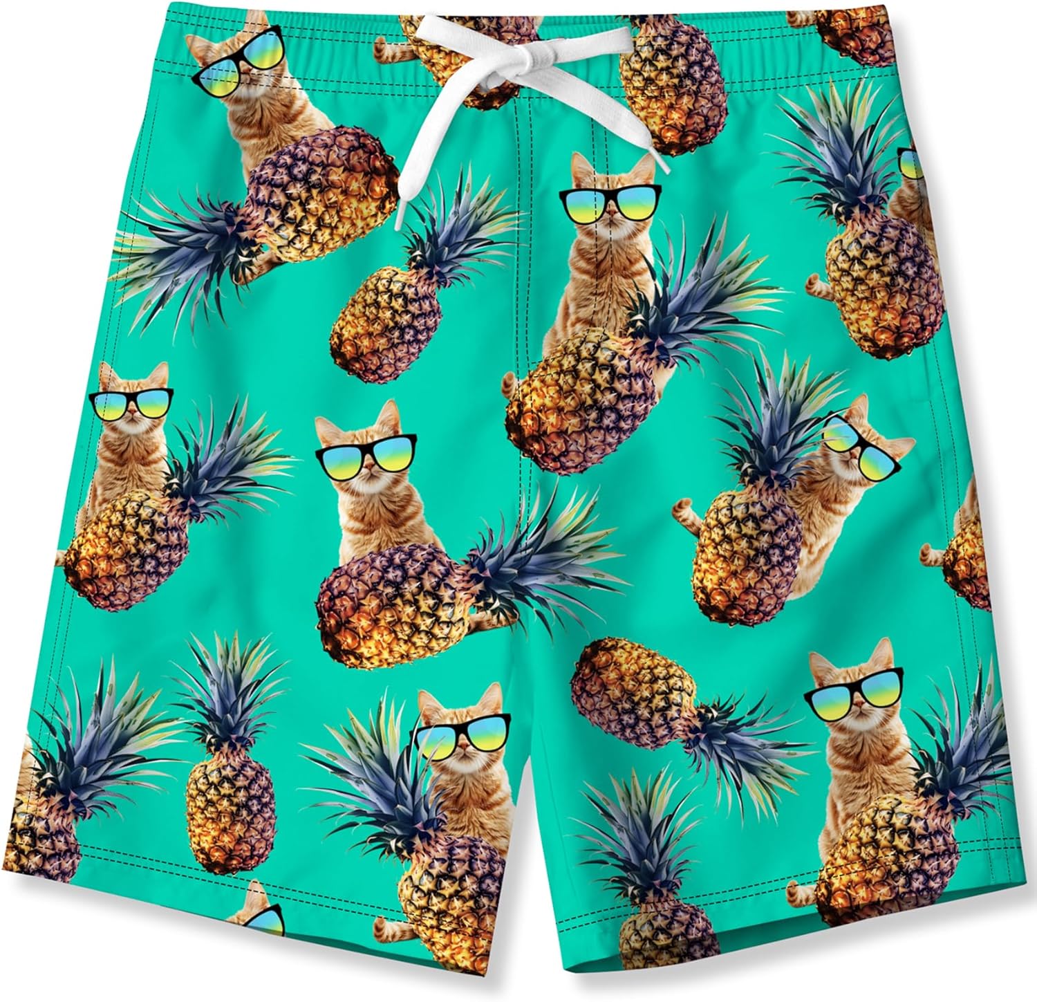 Thumbnail 3 de Kids4ever boys quick-dry printed swimming shorts (6–14 years) with mesh lining