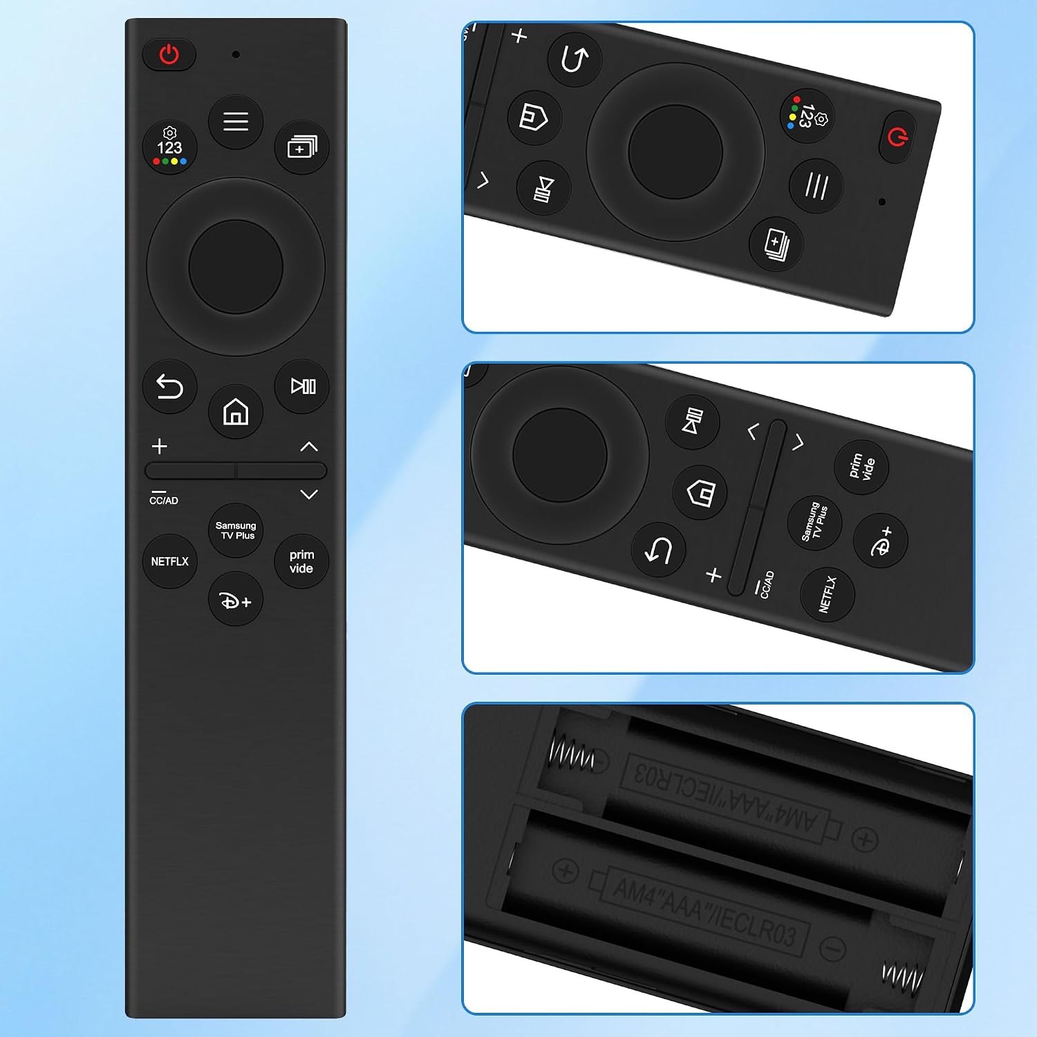 Thumbnail 6 de Riry Replacement for Samsung BN59-01385A: Universal Samsung Smart TV Remote (No Voice)