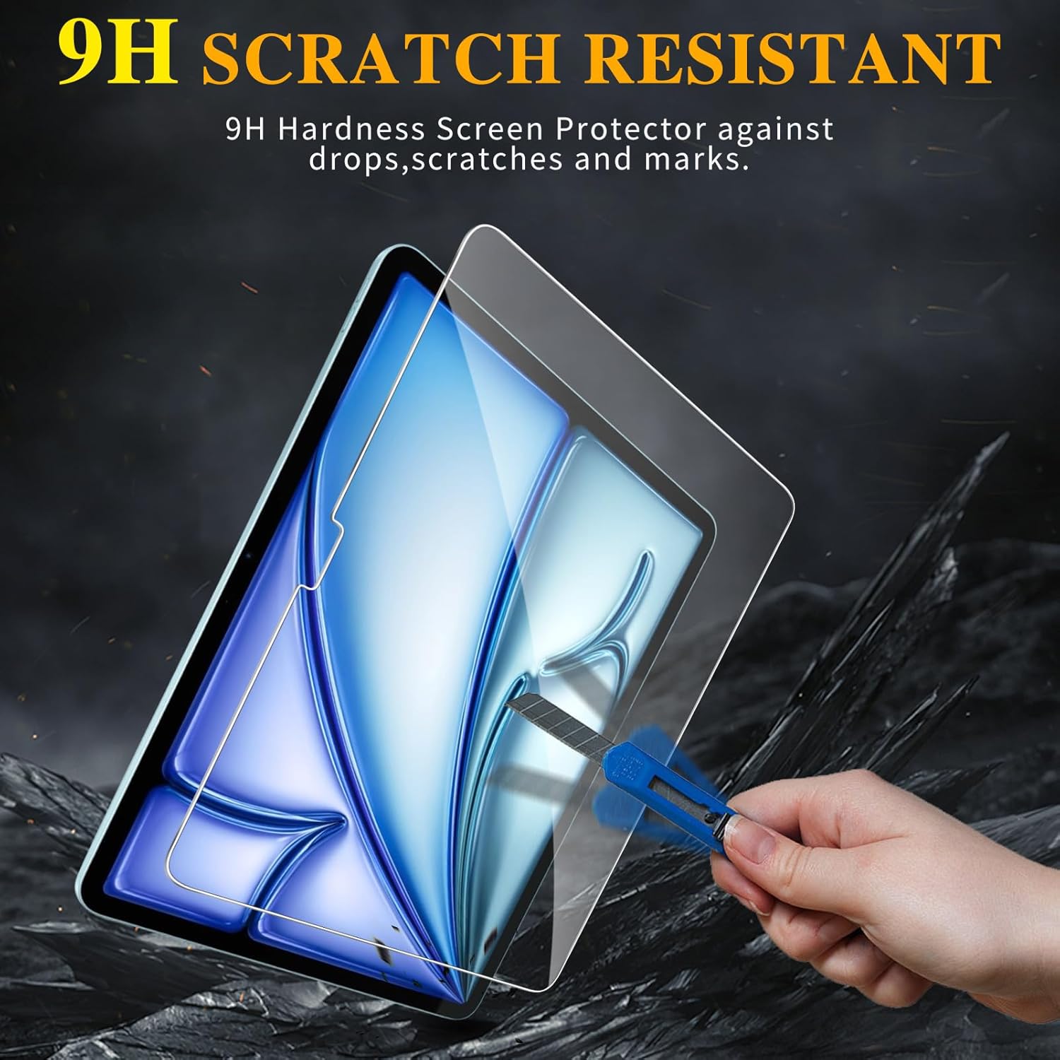 Thumbnail 2 de GOZOPO 9H Tempered Glass Screen Protector for iPad Air 13 inch (2026/2025/2024) – 2 Pack