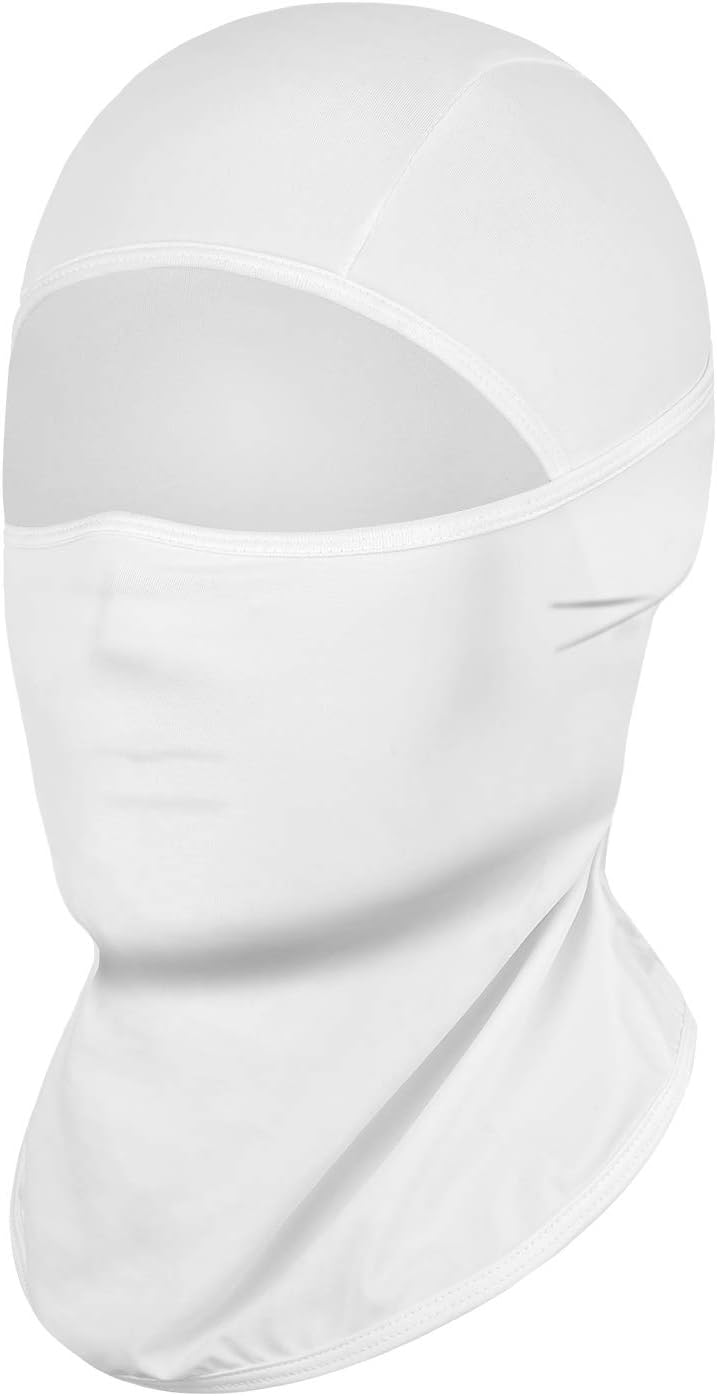 Detalle de Achiou Ski Mask Balaclava, Black 2-Pack with UPF 50+ Ice Silk Fabric
