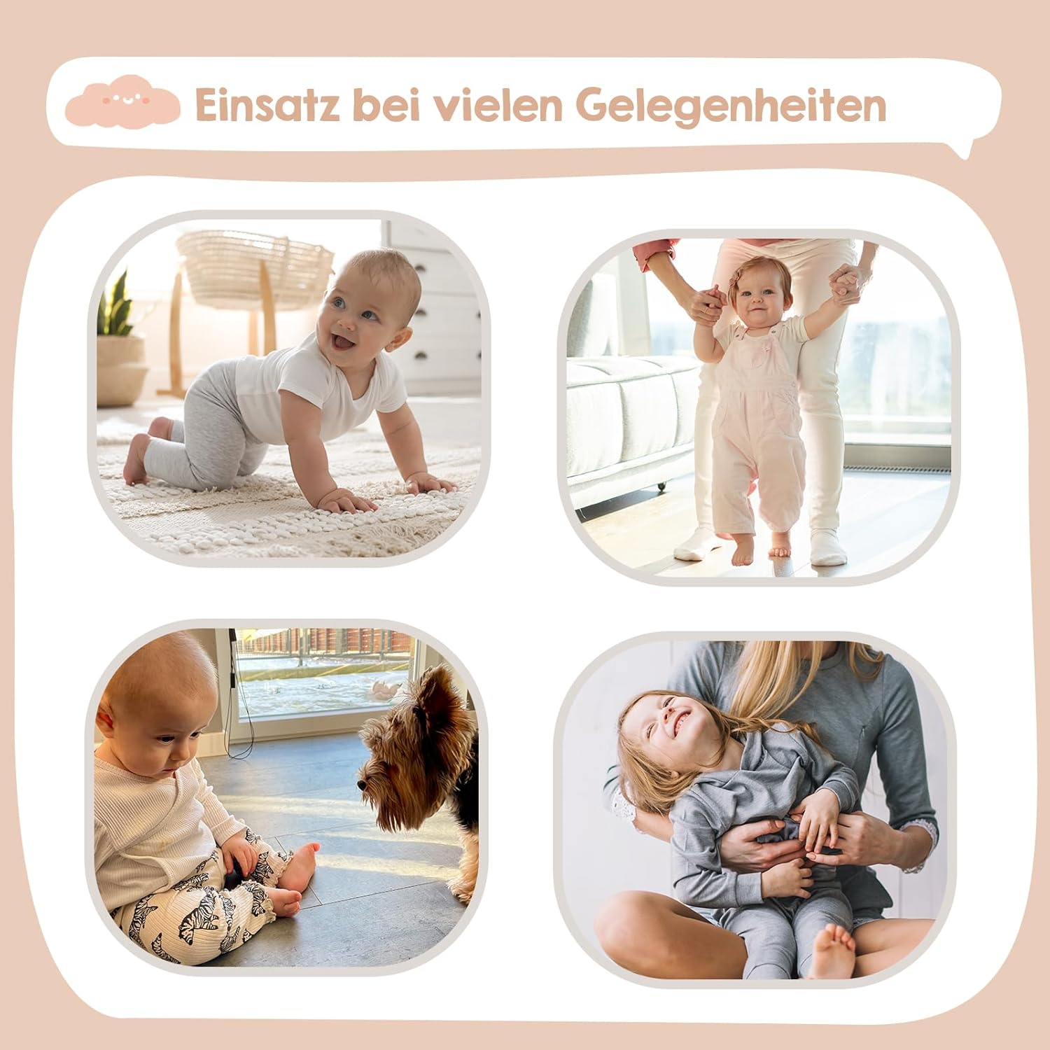 Detalle de IceUnicorn Krabbelschuhe Baby – weiches Leder, elastischer Knöchelriemen, barfuß-Feeling für Krabbelkinder