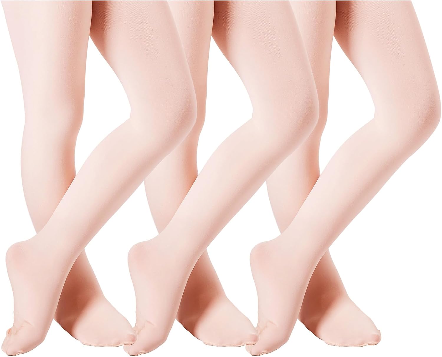 Detalle de DIPUG Girls’ Ballet Tights, Thick Footed Nylon-Spandex Dance Tights