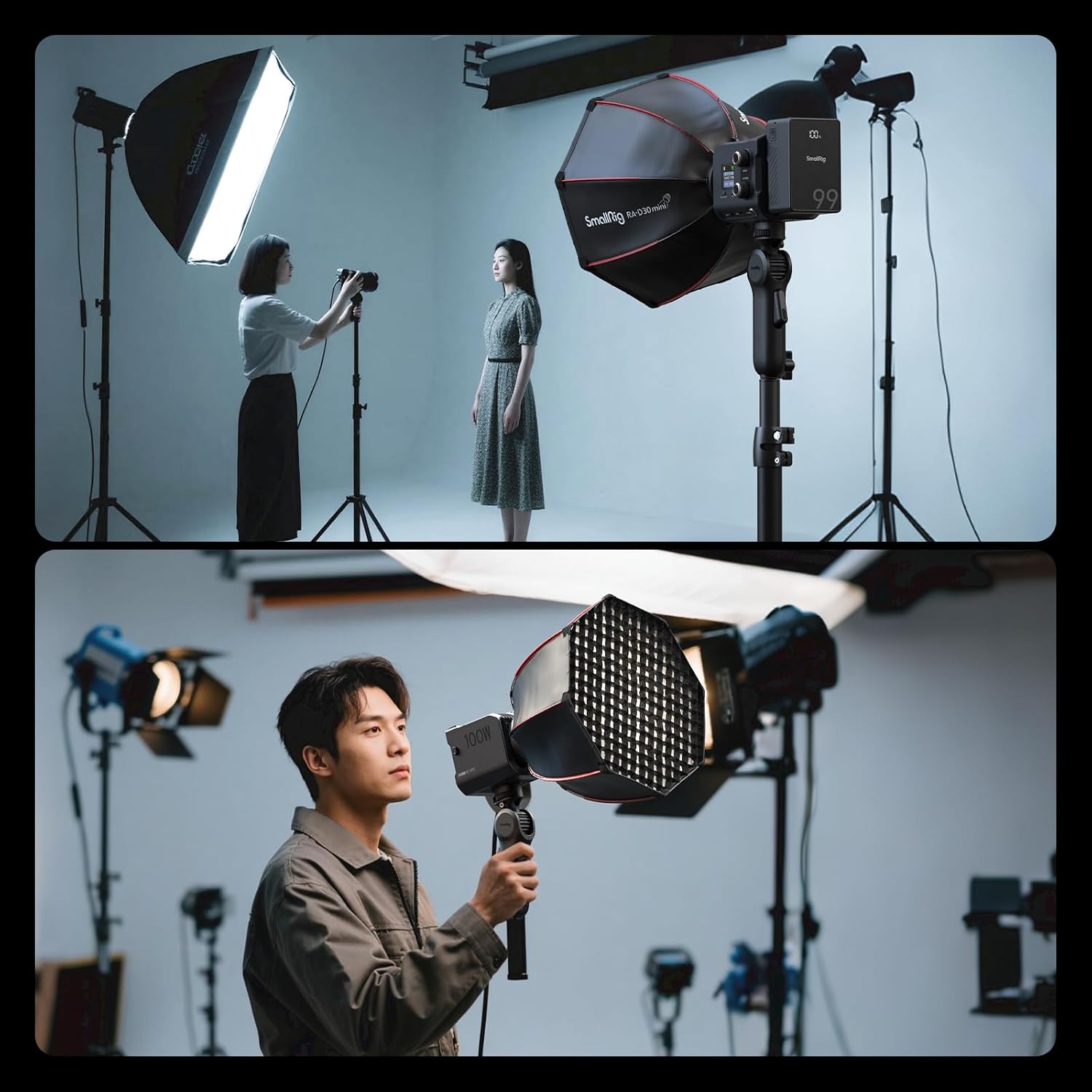 Thumbnail 4 de SMALLRIG Quick Release Light Stand Adapter 5181 – 3 kg Tragfähigkeit, 360° Pan‑Rotation, 1/4‑20 Schraube & Cold Shoe