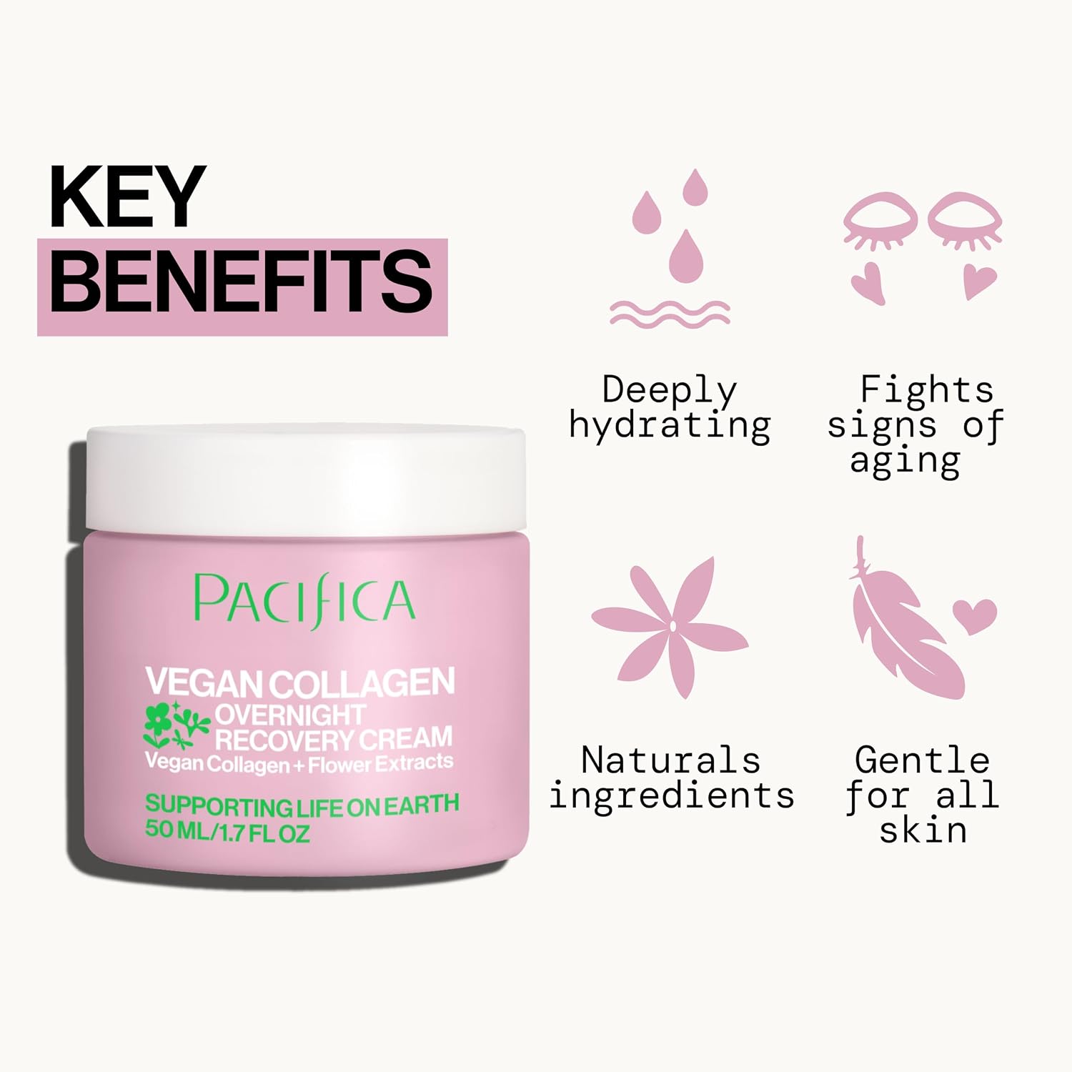 Thumbnail 3 de Pacifica Night Face Cream Overnight Recovery