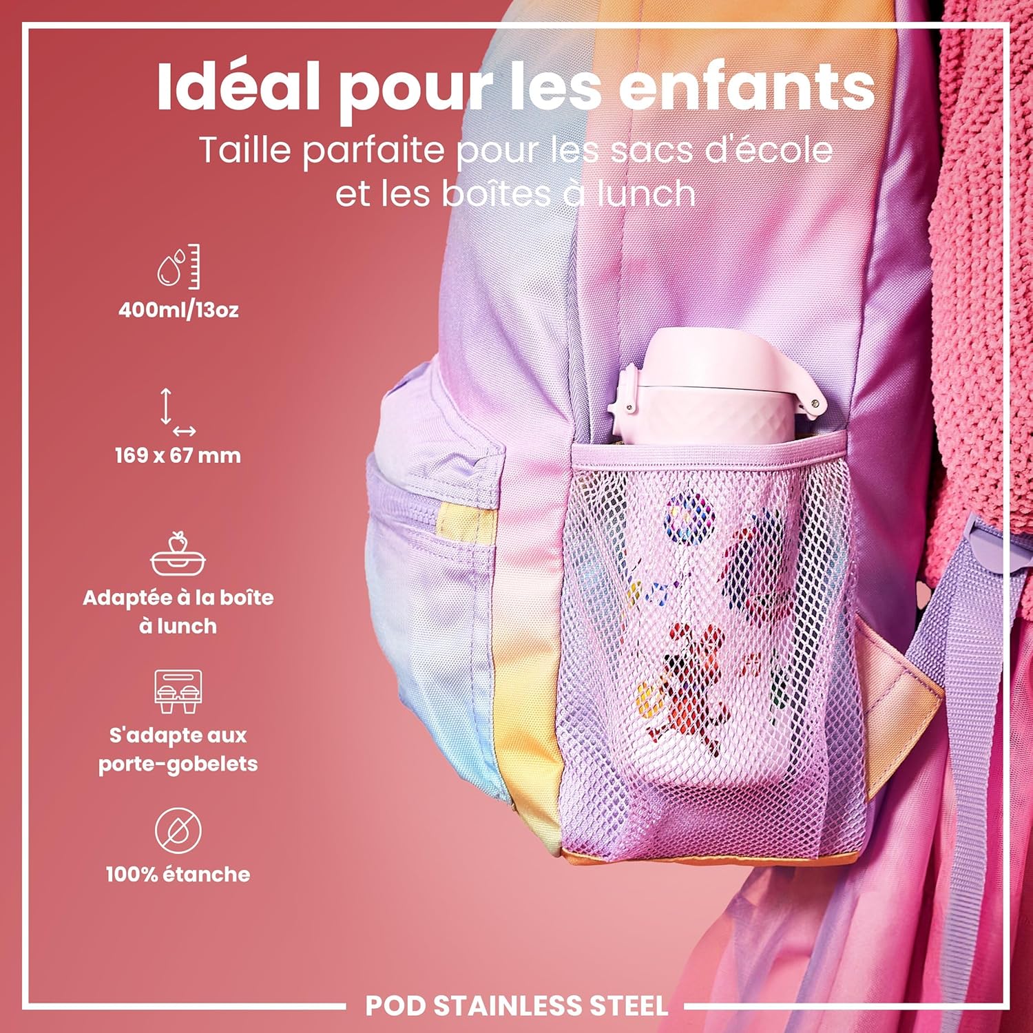 Detalle 2 de Ion8 Gourde 400ml enfant đ„€