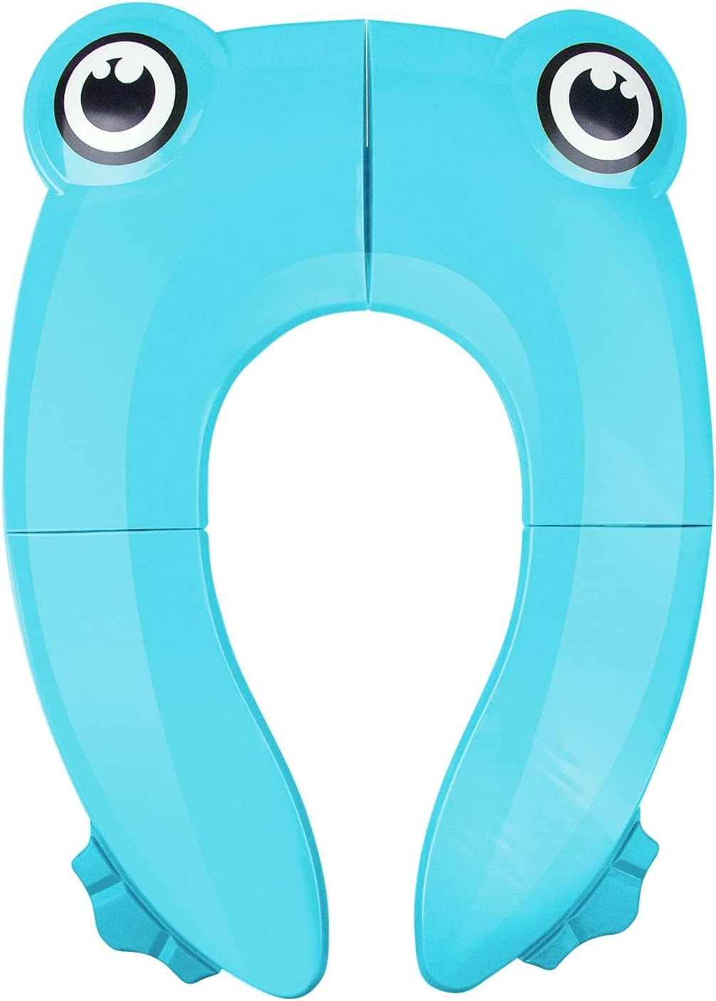 Detalle de Pejoye Folding Potty Training Seat for Kids – Foldable, Portable Toddler Toilet Seat (Blue Frog)