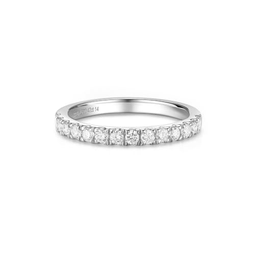 Detalle de FANCIME 0.42ct Lab Grown Diamond Eternity Band Ring, Size L 1/2