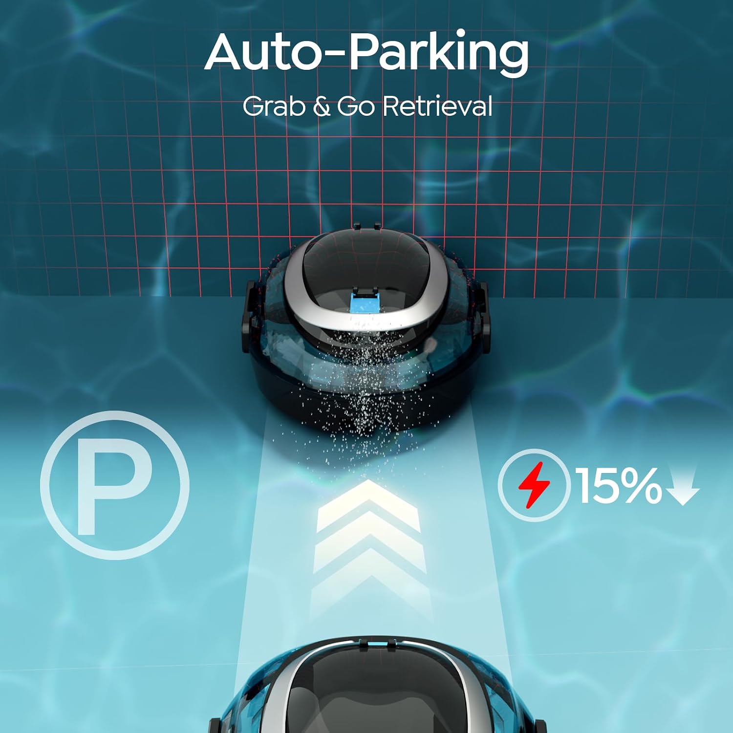 Detalle de S2 Pool Vacuum Robot, 90-Minute Runtime