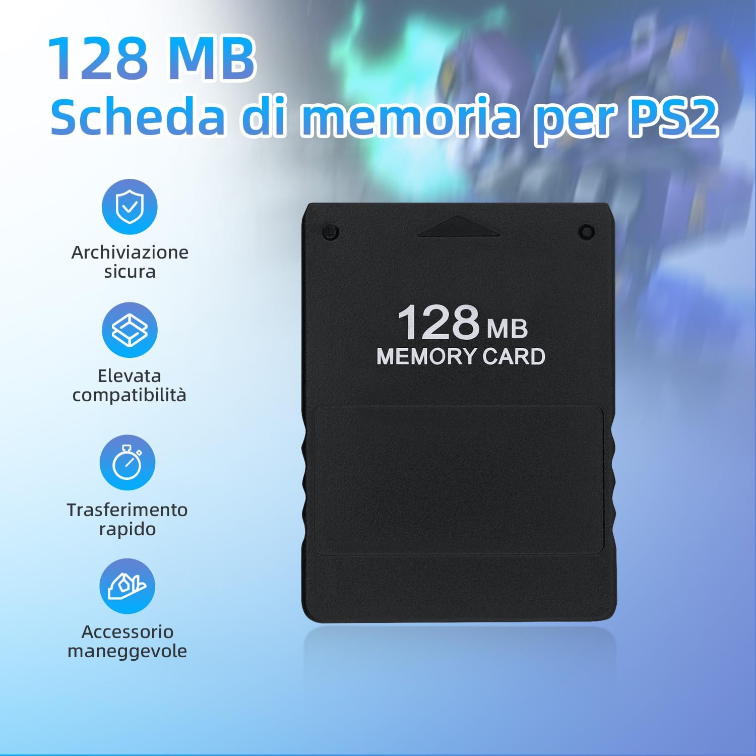 Thumbnail 1 de Tolesum 128MB Memory Card per PS2 🕹