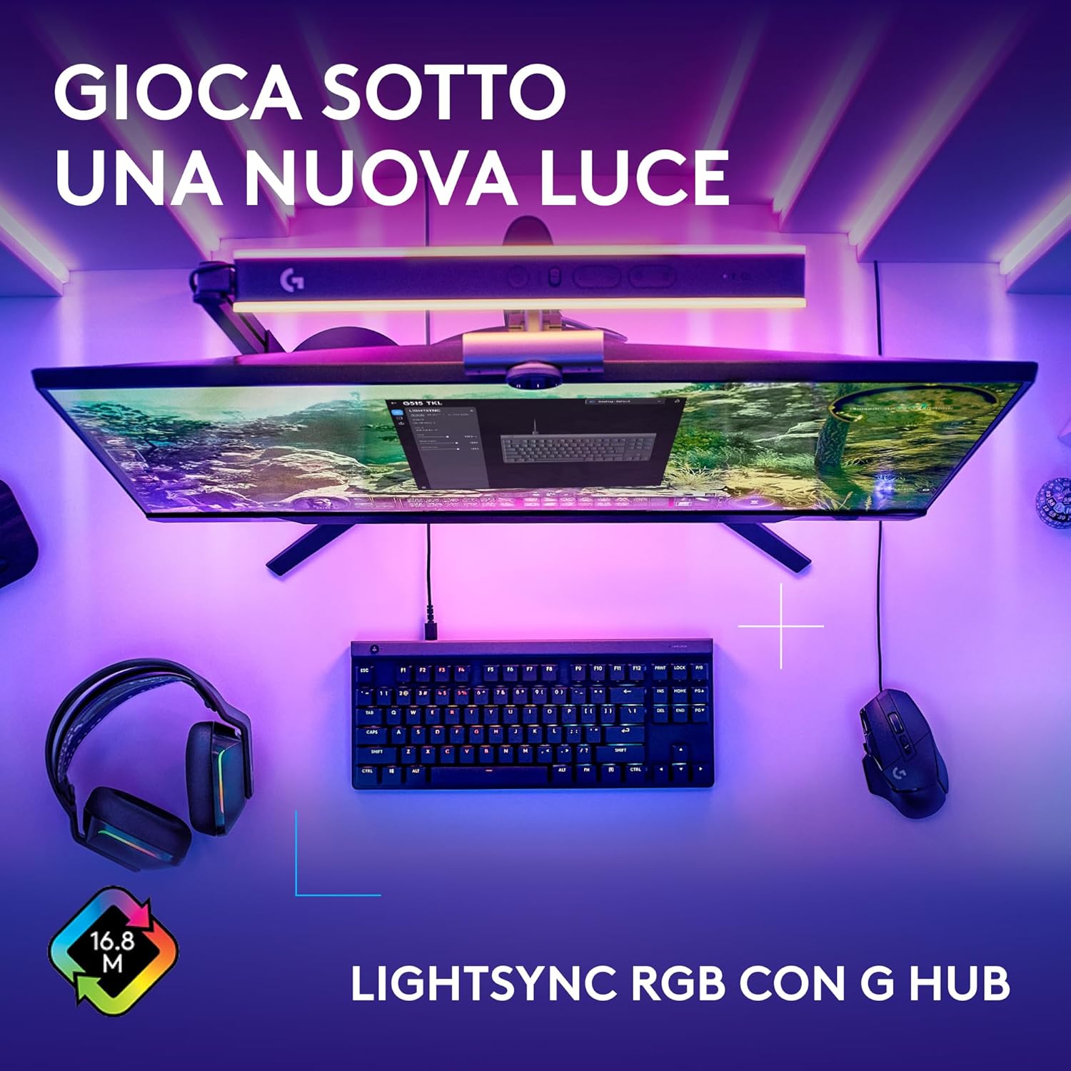 Thumbnail 5 de Logitech G515 TKL tastiera gaming cablata TKL profilo ribassato, RGB personalizzabile e switch Tactile