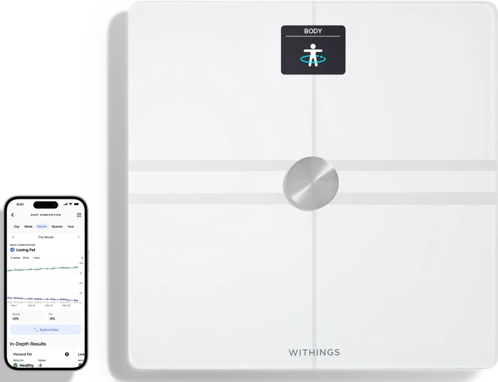 Thumbnail 3 de Withings Body Comp Weiß Körperanalysewaage