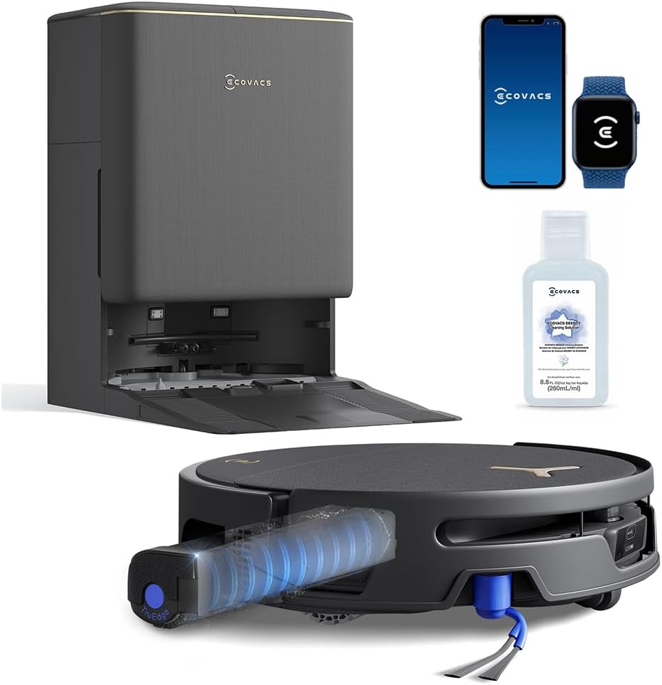 Detalle de ECOVACS DEEBOT T90S PRO OMNI Robot Vacuum and Mop, 40,000Pa, OZMO Roller 3.0