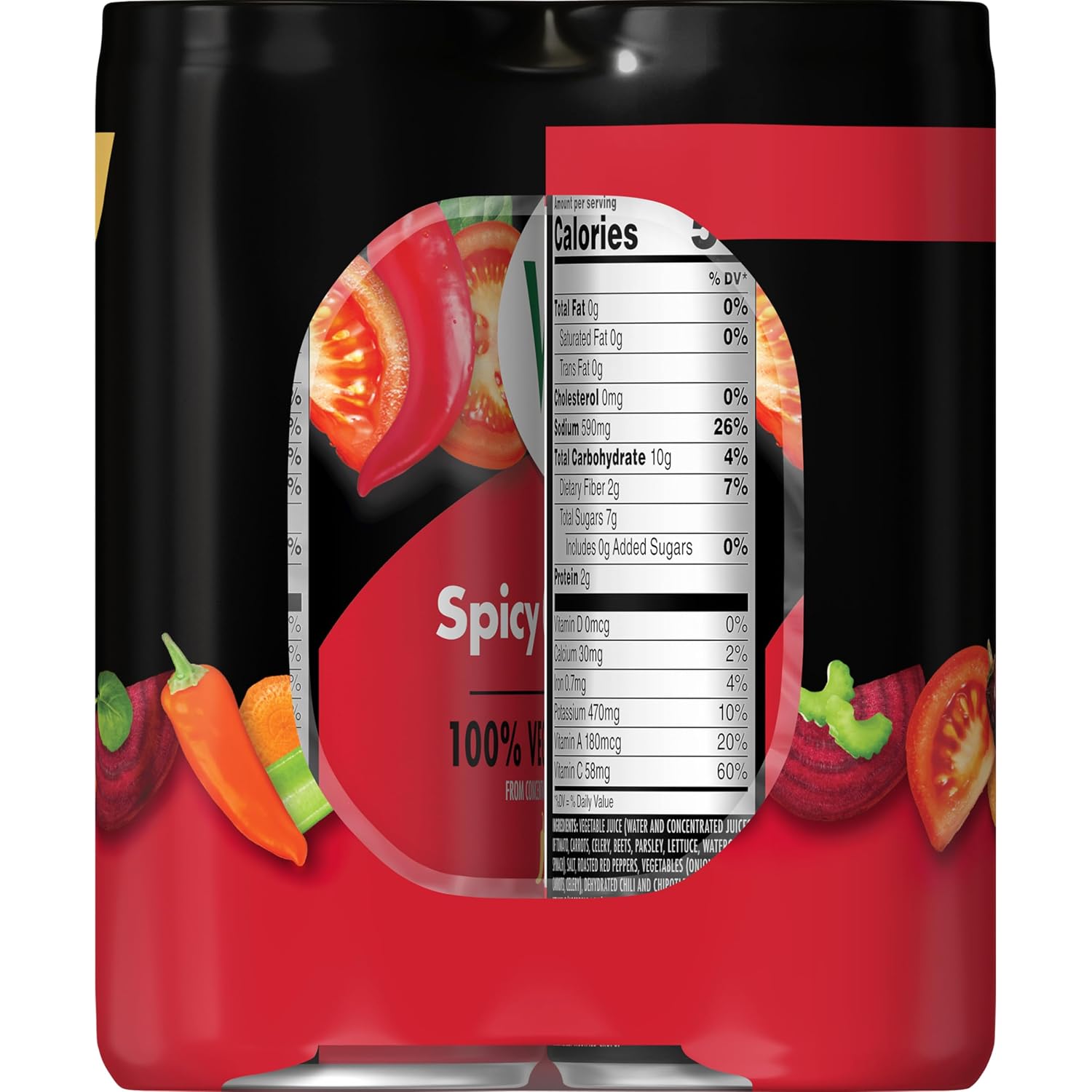 Thumbnail 3 de V8 200000029786 Spicy Chipotle Vegetable Juice, 8 fl oz Cans, 24-Pack