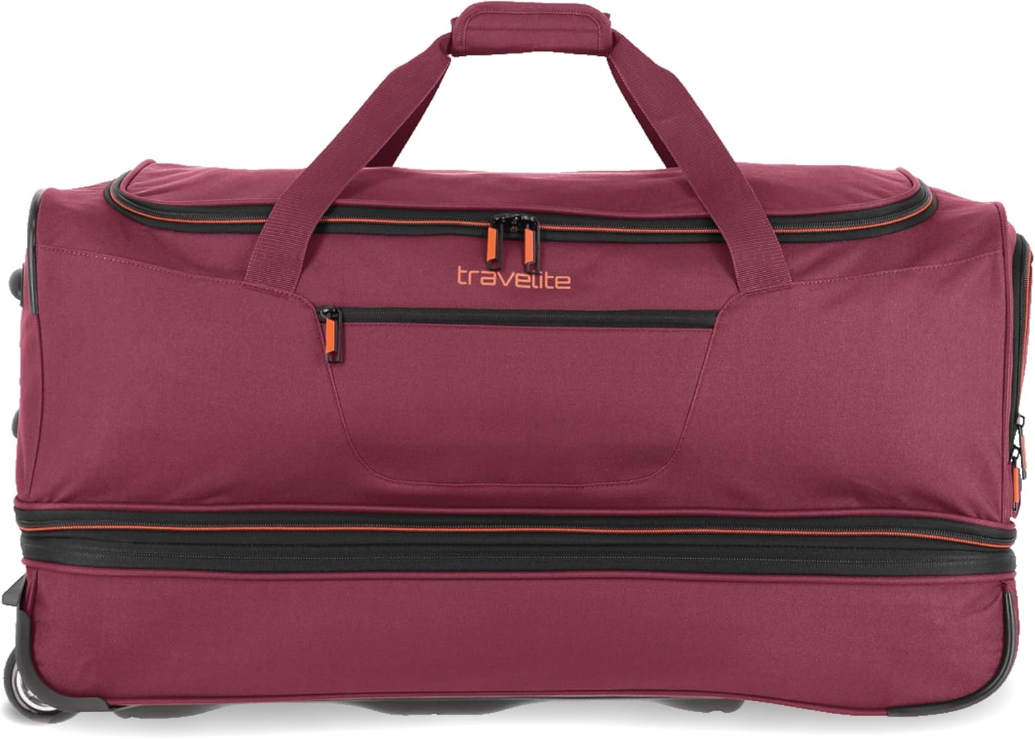 Detalle de Travelite Trolley Reisetasche mit Rollen groß – 98–119 L, 70 cm, erweiterbar
