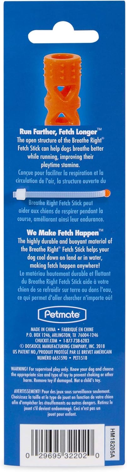 Detalle de Chuckit! Air Fetch Stick – Lightweight Rubber Dog Toy (Small)