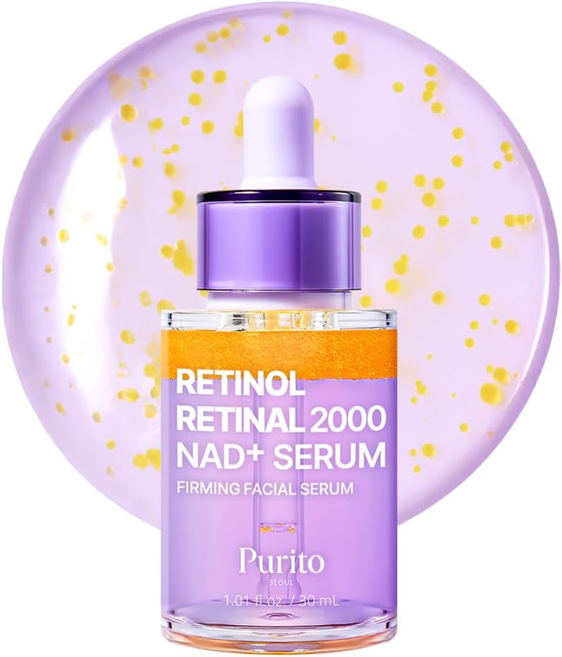 Detalle de PURITO Retinol + Retinal Serum with NAD: siero notturno a doppia azione per pelle più liscia e soda