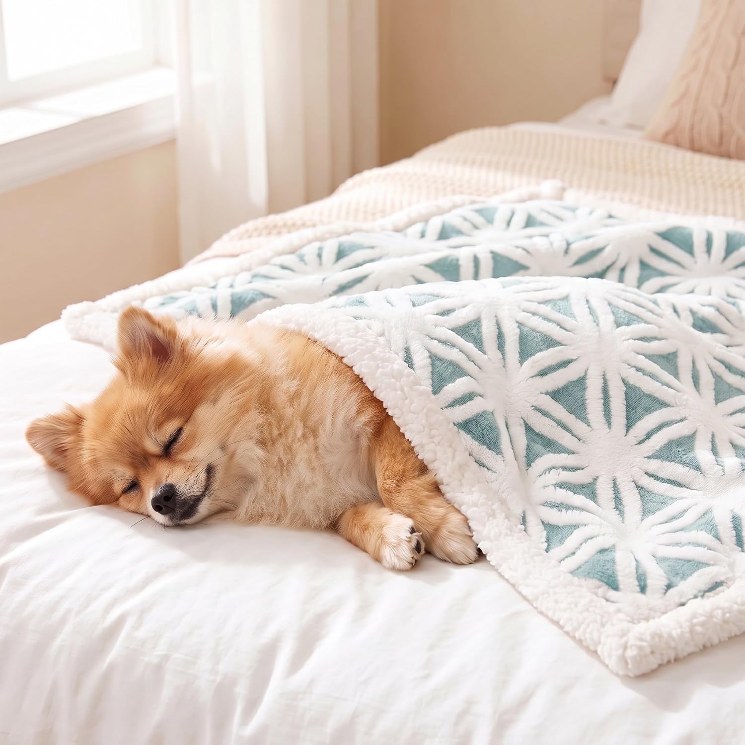 Detalle de Leximan fleece dog blanket, 30 x 40 inches