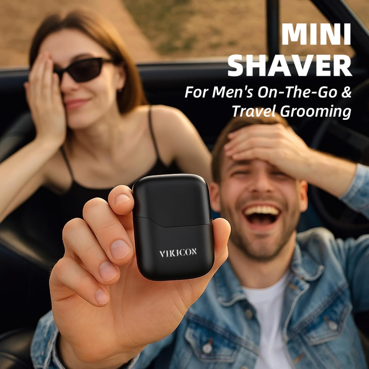 Thumbnail 6 de VIKICON MS-9723 Mini Foil Shaver for Men, Dual Floating Blades, USB-C, IPX7