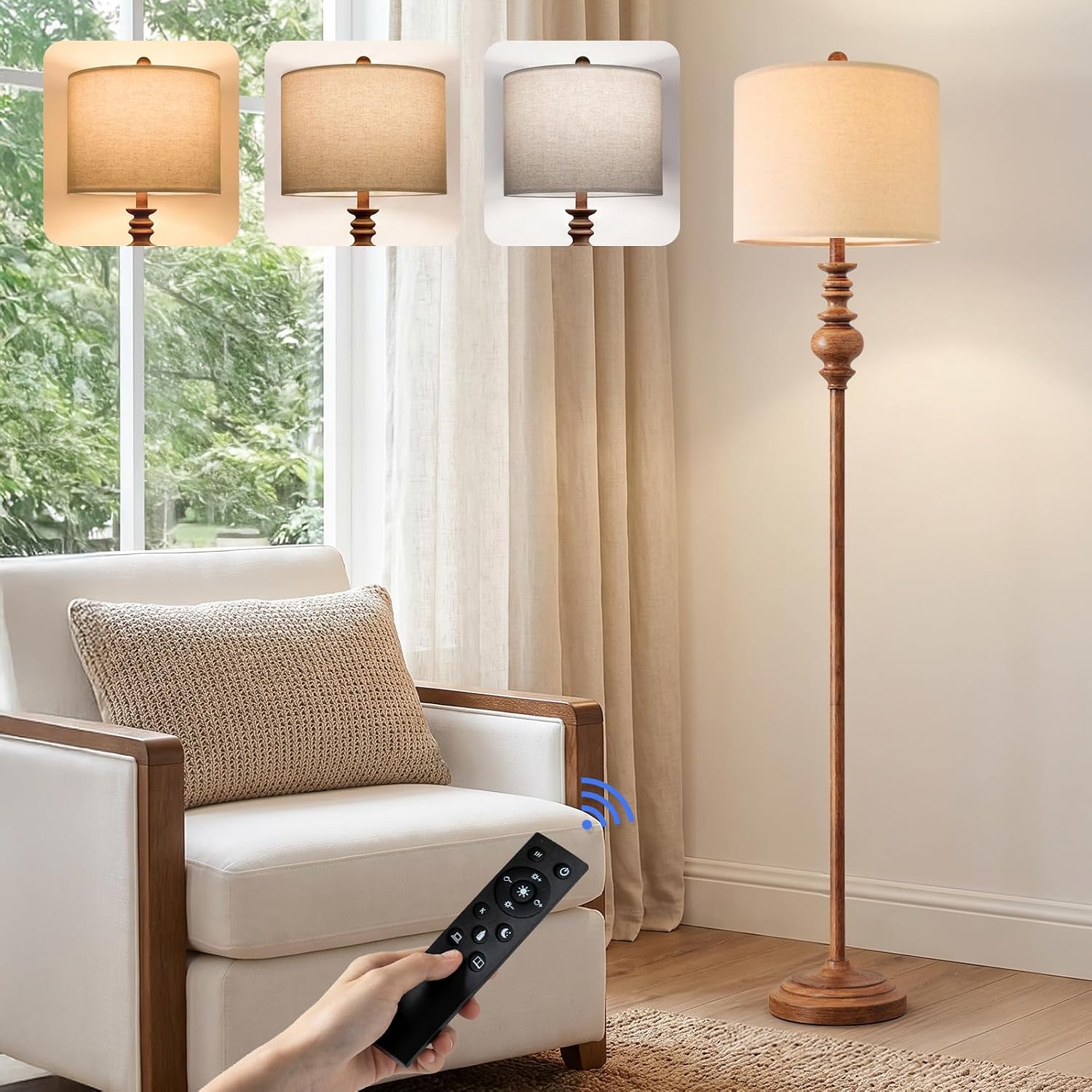 Detalle de BOBOMOMO Floor Lamp, 64.25-Inch
