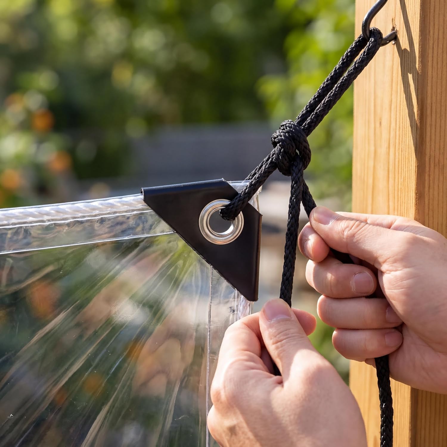 Detalle 2 de GQZGGXX Clear Vinyl Tarp 0.35mm