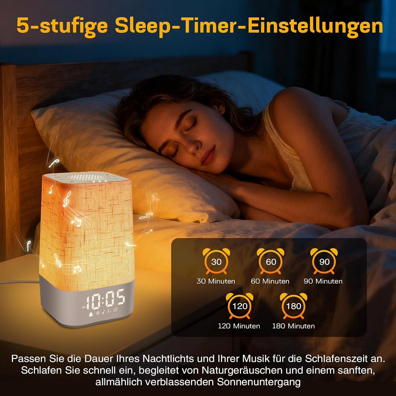 Detalle 1 de MILFECH Tageslichtwecker 60 Minuten Sonnenaufgang