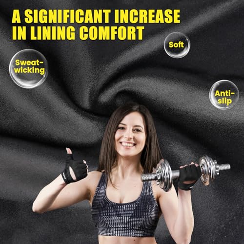 Thumbnail 4 de HOZMOZ Ventilated Weightlifting Gloves with Full Palm Protection