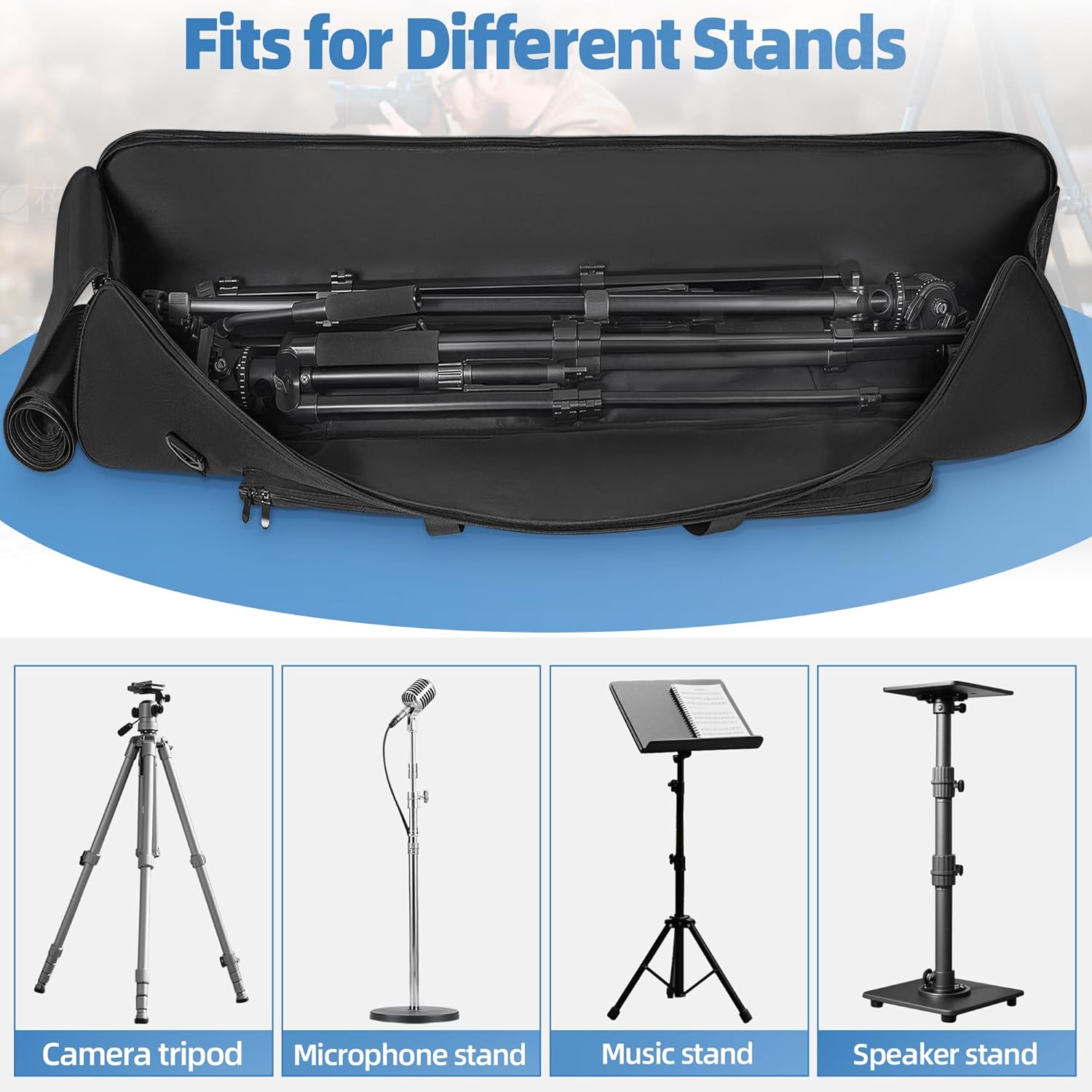 Thumbnail 2 de 102CM Tripod Bag: Durable Carry Case for Camera, Lighting & Audio Gear