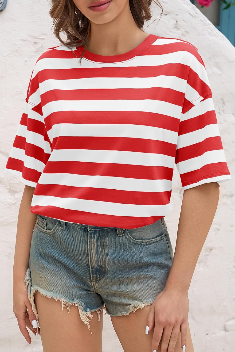 Thumbnail 4 de Tankaneo Women's Oversized Summer Tee: Eco Soft, Side Slit & Loose Fit