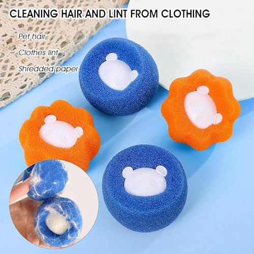 Detalle de Thryzaty 8-Pack Pet Hair Remover Washing Machine — Reusable Hair Catchers for Clothes, Bedding and More