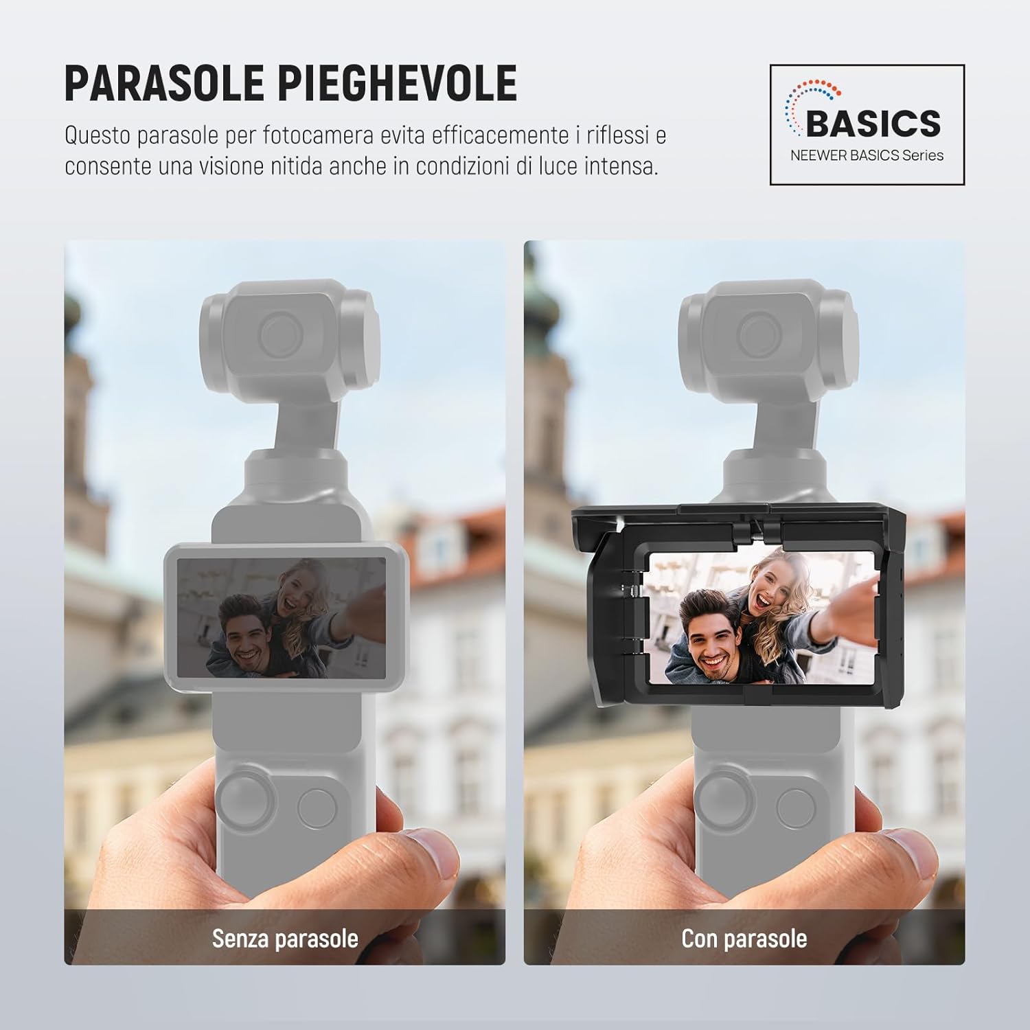 Thumbnail 1 de NEEWER AC154 parasole antiriflesso pieghevole a 3 lati per DJI Osmo Pocket 3