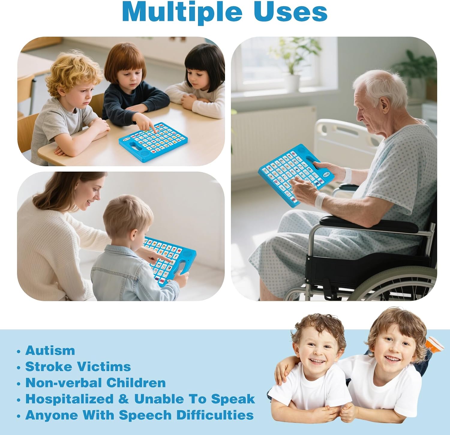 Thumbnail 6 de Joyreal AAC Device 8‑button communication tablet