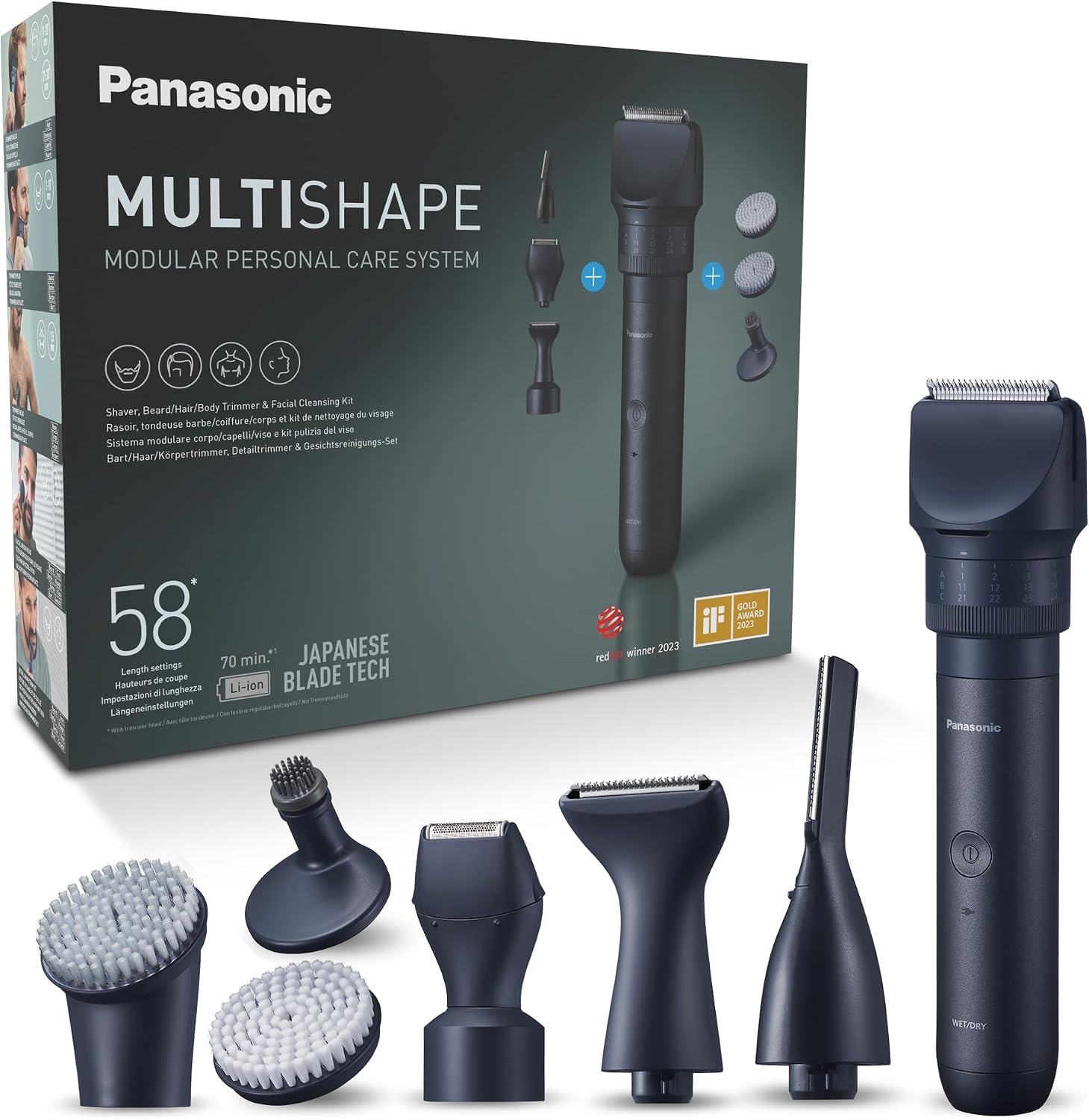 Detalle de Panasonic XSHAPE-TRIM MULTISHAPE tondeuse 58 réglages 💈