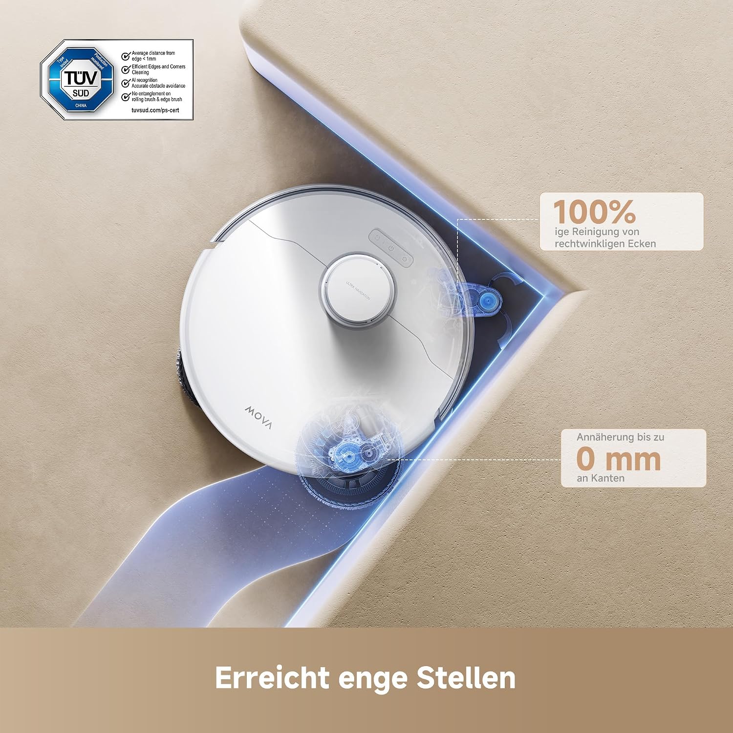 Detalle 2 de Mova P50 Ultra Saugroboter 19.000 Pa Kraft