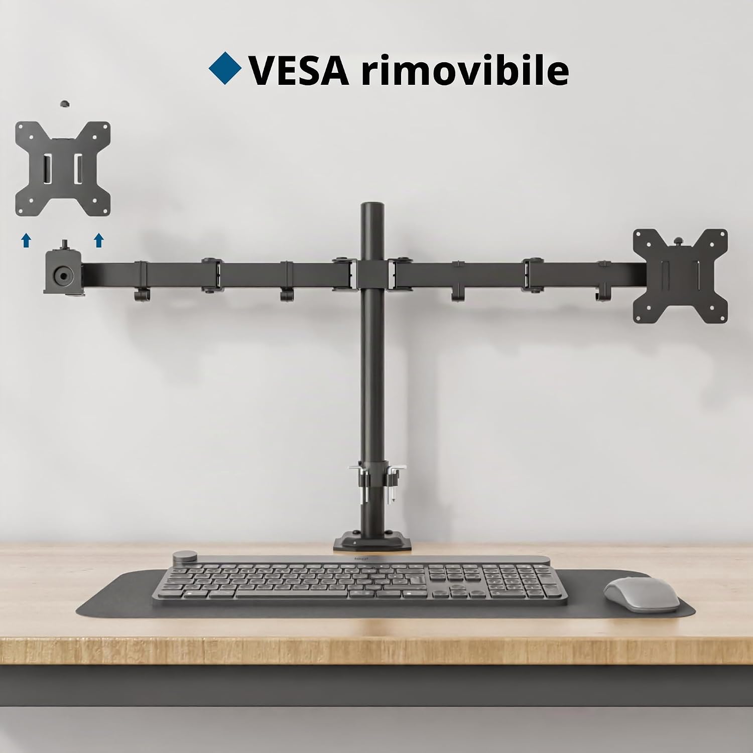 Thumbnail 3 de BONTEC Supporto Doppio Monitor 13–27" 8 kg