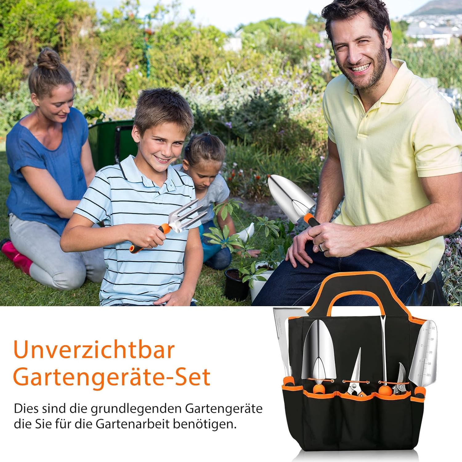 Thumbnail 5 de MQHUAYU G02HY001-EU tuingereedschapsset, 10-delig van roestvrij staal