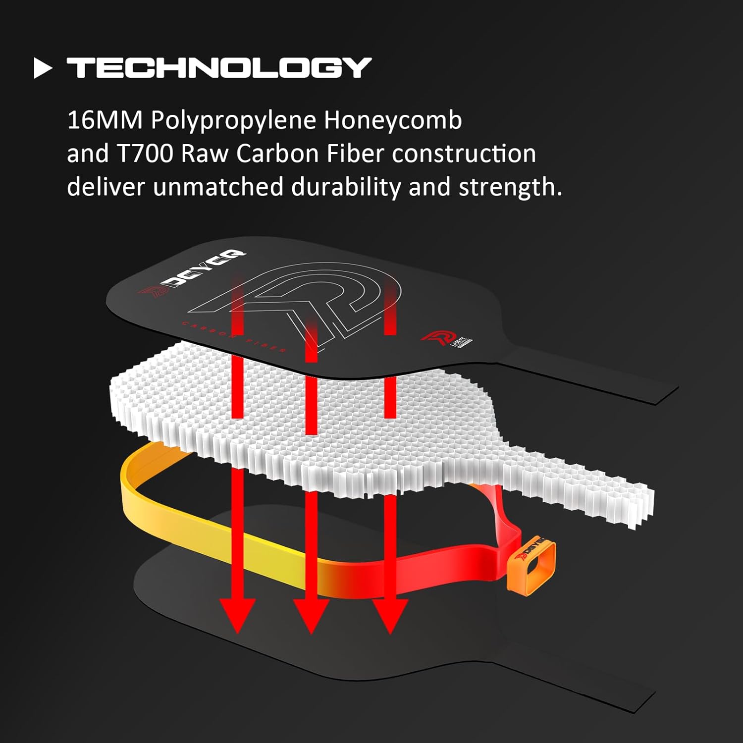 Thumbnail 4 de DGYGQ Pickleball Paddle — Carbon Fiber Precision