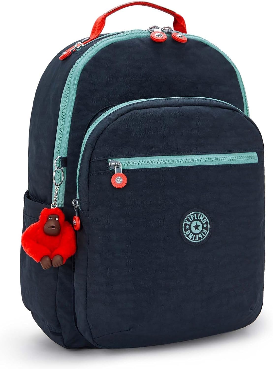 Detalle 2 de Kipling Seoul Großer Rucksack Cosmo Blue C – robuster Allround-Backpack mit Laptopfach