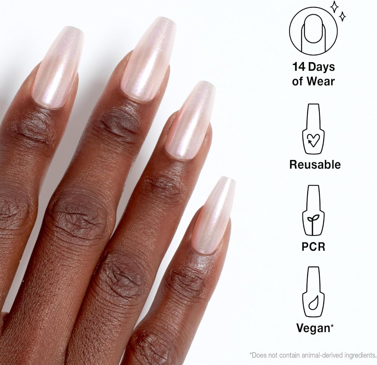 Thumbnail 1 de OPI xPRESS/ON Press On Nails (Glitter & Shimmery) – Long & Short, Round & Oval, with Nail Glue – 30 pcs