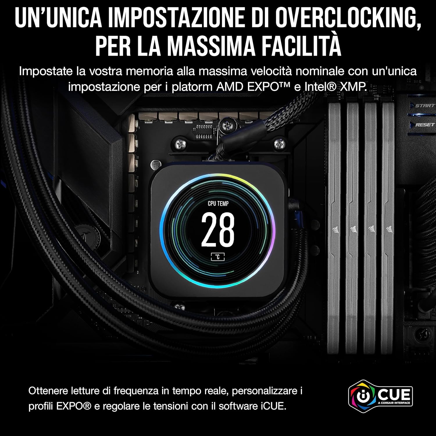 Detalle 2 de Corsair Vengeance DDR5 16GB 5200MHz RAM