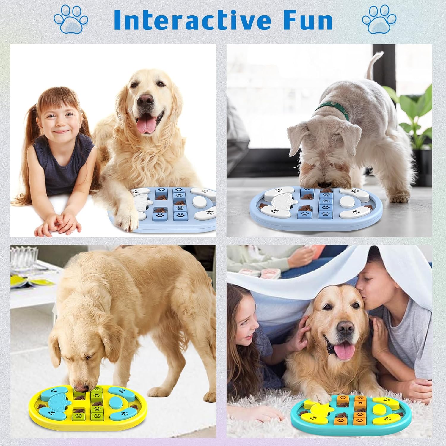 Detalle 2 de TRIGRAND Intelligenz-Hundespielzeug mit Quietschern – Puzzle, langsames Fressen und Waschbarkeit