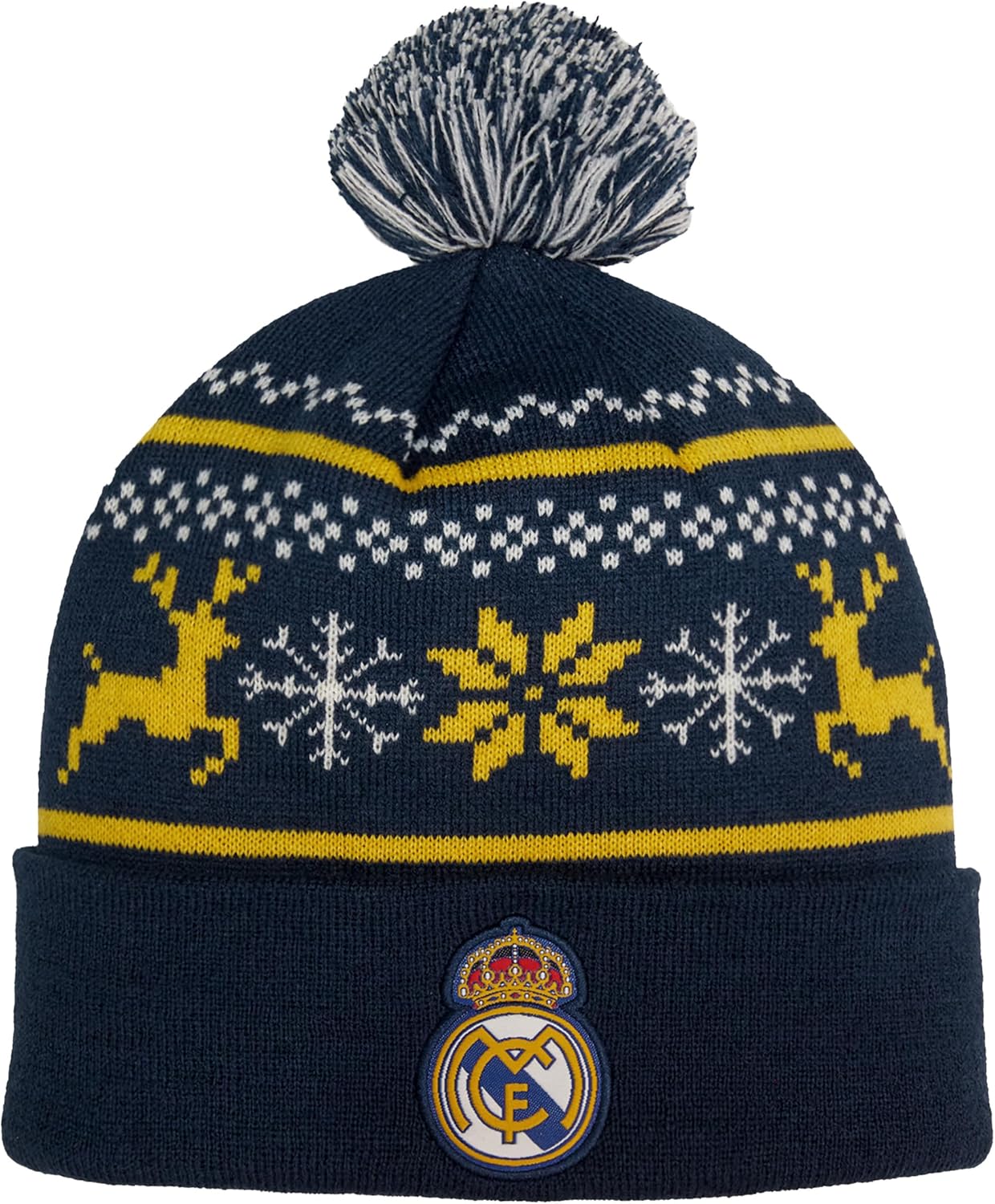 Detalle de Icon Sports Officially Licensed Real Madrid CF Beanie (Unisex Adult)