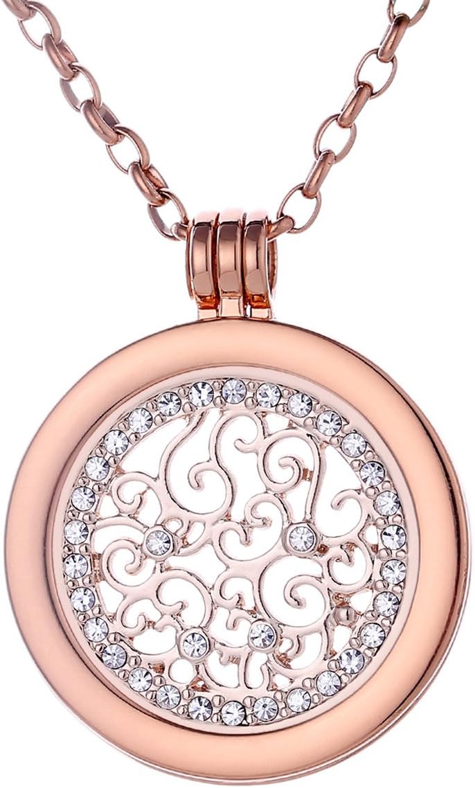 Detalle de Morella collar mujer oro rosa 70 cm